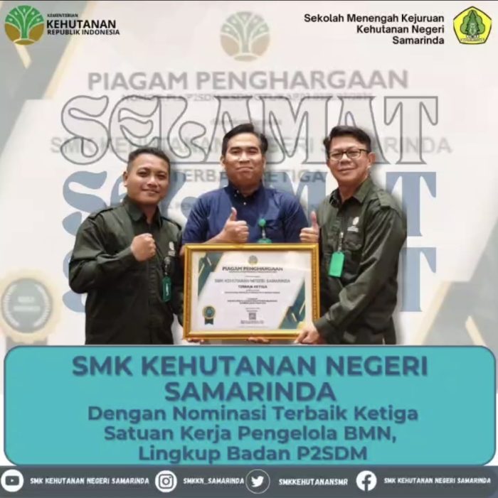 smk kehutanan negeri samarinda meraih prestasi