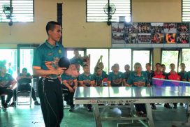 Permainan tennis meja saat porseni