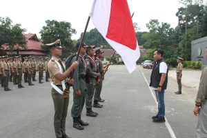 Acara pelepasan siswa paskib