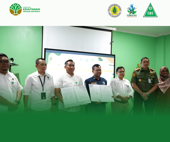 Penandatangan Kerjasama SMK Kehutanan negeri samarinda dengan PT.Itci Hutani Manunggal